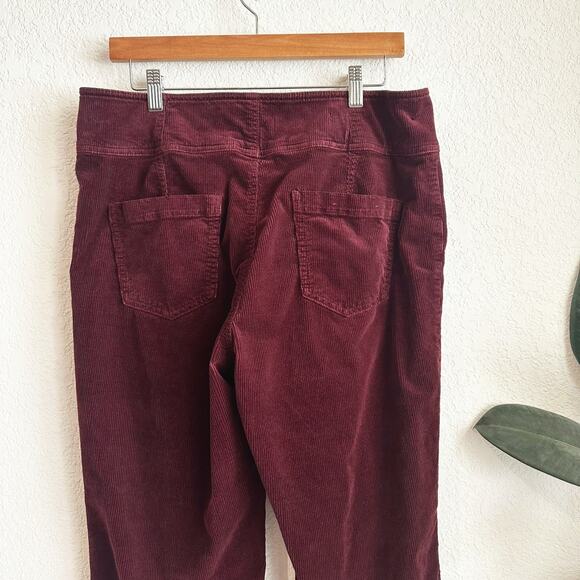 Anthropologie Pilcro High Rise Trouser Boot-Cut Pants Size 32 Corduroy Retro - Picture 5 of 9